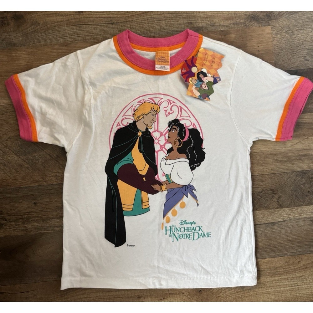 Vtg Disney Hunchback Of Notre Dame Kids Shirt Girls 10 / 12 Avon Esmeralda NEW